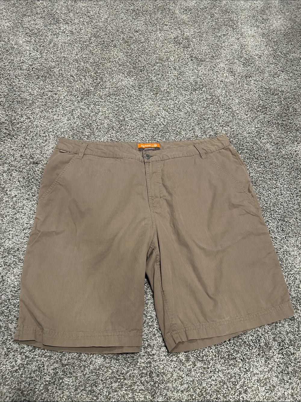 Merrell Tan Flat-Front Chino Shorts 36